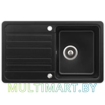 Кухонная мойка Aquasanita Notus SQ101AW (black metallic 601)